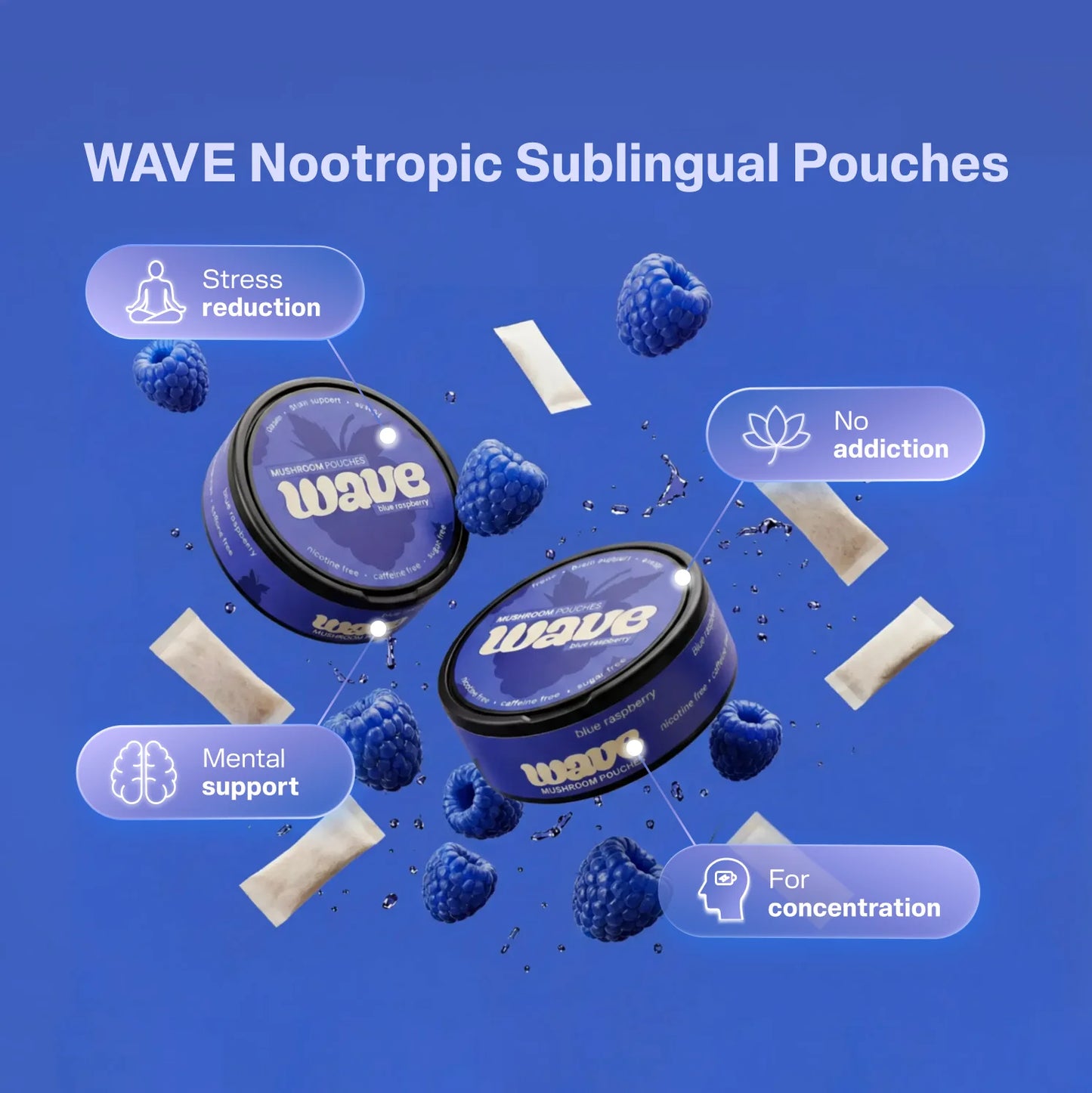WAVE Nootropic Pilz-Pouches